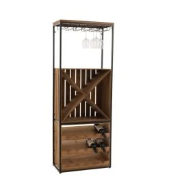 CALICOSY Armoire Bar Pour Les Verres Et Bouteilles En Bois Et Métal Noir 13 CALICOSY Armoire Bar Pour Les Verres Et Bouteilles En Bois Et Métal Noir -Maisons Du Monde Boutique armoire bar pour les verres et bouteilles en bois et metal noir 5