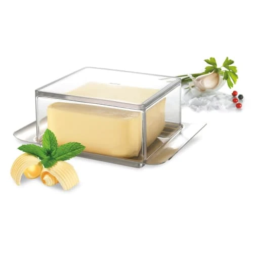 GEFU Beurrier 125 G En Acier Inoxydable Argent 4 GEFU Beurrier 125 G En Acier Inoxydable Argent – Image 2