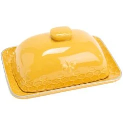 Amadeus Beurrier En Grès Motif Abeilles