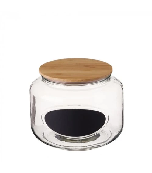 Wadiga Bocal Cuisine Avec étiquette En Verre Et Bouchon Bambou H16cm 3 Wadiga Bocal Cuisine Avec étiquette En Verre Et Bouchon Bambou H16cm