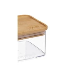 Five Simply Smart Bocal Cuisine Carré En Plastique Avec Bouchon Bambou - 0.5L -Maisons Du Monde Boutique bocal cuisine carre en plastique avec bouchon bambou 0 5l 2