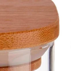 Wadiga Bocal Cuisine En Verre Avec Bouchon Hermétique Bambou 1200ml -Maisons Du Monde Boutique bocal cuisine en verre avec bouchon hermetique bambou 1200ml 2