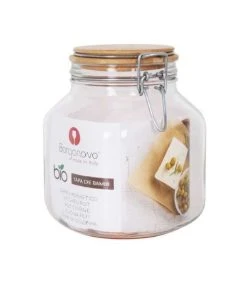 Wadiga Bocal Cuisine Hermétique En Verre Couvercle Clip Bambou 2000cc