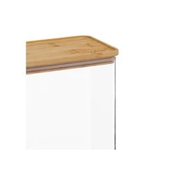 Five Simply Smart Bocal Cuisine Rectangulaire En Plastique Avec Bouchon Bambou - 3L -Maisons Du Monde Boutique bocal cuisine rectangulaire en plastique avec bouchon bambou 3l 2