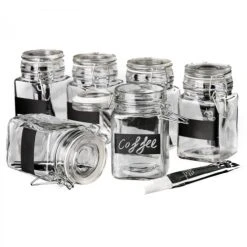 Wadiga Bocal De Cuisine En Verre Avec étiquette H11,6cm -Maisons Du Monde Boutique bocal de cuisine en verre avec etiquette h11 6cm 3