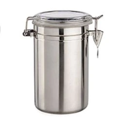 Wadiga Bocal De Cuisine Hermétique Inox Couvercle Clip 1000ml -Maisons Du Monde Boutique bocal de cuisine hermetique inox couvercle clip 1000ml 1