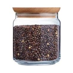 Luminarc Bocal En Verre Couvercle Bois 0,75L -Maisons Du Monde Boutique bocal en verre couvercle bois 0 75l 2