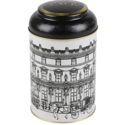 Wadiga Boîte à Café En Métal Noir, Blanc Et Doré