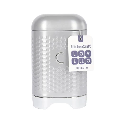 Lovello Boîte à Café Rétro En Inox Gris 8 Lovello Boîte à Café Rétro En Inox Gris – Image 6