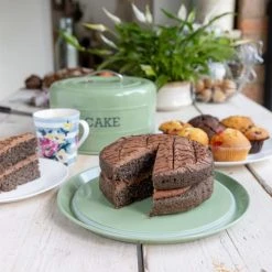 Living Nostalgia Boîte à Gâteaux Hermétique Vintage En Acier Vert -Maisons Du Monde Boutique boite a gateaux hermetique vintage en acier vert 3