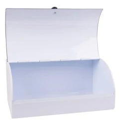 Alternative view of Maisons Du Monde Boîte à Pain En Métal Blanc Imprimé Noir