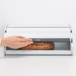 Brabantia Boîte à Pain Large Blanc En Inox Multicolore -Maisons Du Monde Boutique boite a pain large blanc en inox multicolore 2