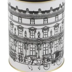 Wadiga Boîte à Sucre En Métal Noir, Blanc Et Doré -Maisons Du Monde Boutique boite a sucre en metal noir blanc et dore 2