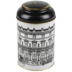 Wadiga Boîte à Sucre En Métal Noir, Blanc Et Doré