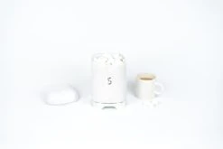 Lovello Boîte à Sucre Rétro En Inox Blanc -Maisons Du Monde Boutique boite a sucre retro en inox blanc 3