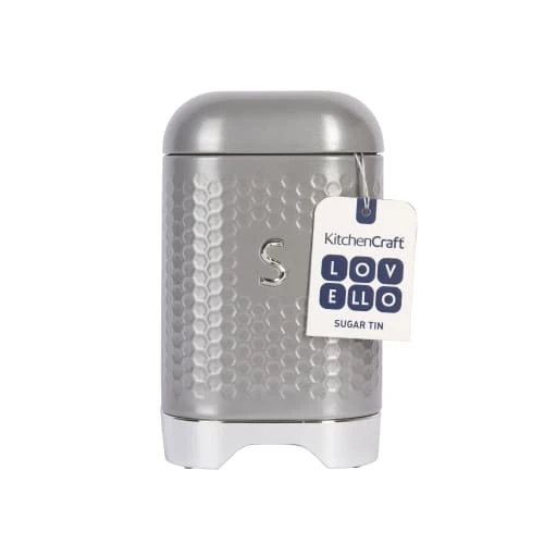 Lovello Boîte à Sucre Rétro En Inox Gris 8 Lovello Boîte à Sucre Rétro En Inox Gris – Image 6