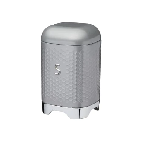Lovello Boîte à Sucre Rétro En Inox Gris 3 Lovello Boîte à Sucre Rétro En Inox Gris