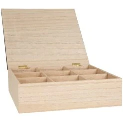 Alternative view of Maisons Du Monde Boîte à Thé Beige Et Noire