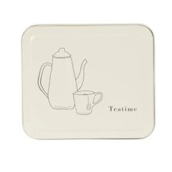 Maisons Du Monde Boîte à Thé En Métal écru Motifs Noirs Au Trait -Maisons Du Monde Boutique boite a the en metal ecru motifs noirs au trait 1000 14 40 231690 4