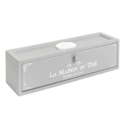 Maisons Du Monde Boîte à Thé Grise 10 X 37 Cm MAISON DU THE