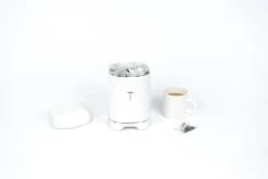 Lovello Boîte à Thé Rétro En Inox Blanc -Maisons Du Monde Boutique boite a the retro en inox blanc 3