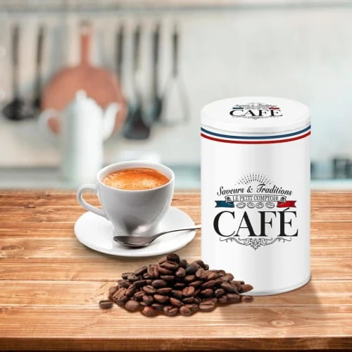 STC Boite Blanche Pour Ranger Le Café 4 STC Boite Blanche Pour Ranger Le Café – Image 2