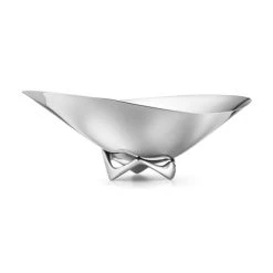 Georg Jensen Bol à Vagues En Acier Inoxydable D42cm