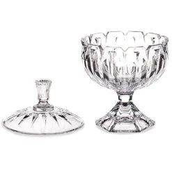 Maisons Du Monde Boutique -Maisons Du Monde Boutique bonbonniere en verre taille sur pied 1