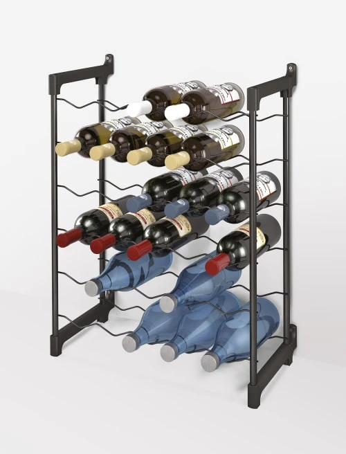 MetalTex Casier 30 Bouteilles Noir 4 MetalTex Casier 30 Bouteilles Noir – Image 2