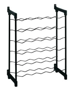 MetalTex Casier 30 Bouteilles Noir