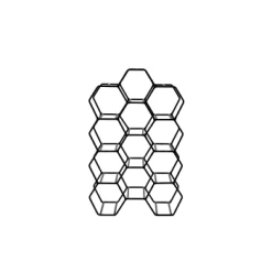 Light & Living Casier à Vin Noir Métal 30x18x46cm -Maisons Du Monde Boutique casier a vin noir metal 30x18x46cm salbris