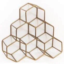 Maison Tilleul Casier/porte-bouteille Métal Or