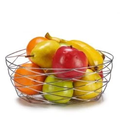 Wadiga Corbeille à Fruits Argentée En Inox -Maisons Du Monde Boutique corbeille a fruits argentee en inox 1