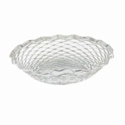 Roger Orfevre Corbeille à Pain Ronde 24 Cm En Inox Argent