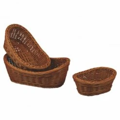 Pujadas Corbeille De Table Ovale Foncée L 25 Cm