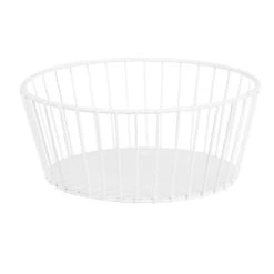 Maisons Du Monde Corbeille En Métal Filaire Blanc