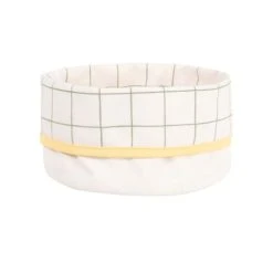 Maisons Du Monde Corbeille Jaune, Blanche Et Vert Amande