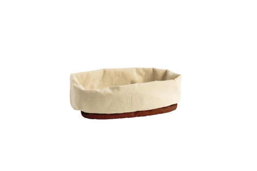 PEBBLY Corbeille/sac à Pain En Coton Biologique Avec Cordon - 3 PEBBLY Corbeille/sac à Pain En Coton Biologique Avec Cordon -