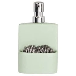 Maisons Du Monde Distributeur De Savon Et Porte-éponge En Faïence Jaune