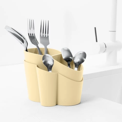 BlimPlus Égouttoir à Couverts En Polypropylène Jaune 4 BlimPlus Égouttoir à Couverts En Polypropylène Jaune – Image 2