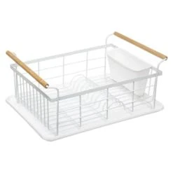 Five Simply Smart Égouttoir à Vaisselle 1 Niveau Métal Pétrole -Maisons Du Monde Boutique egouttoir a vaisselle 1 niveau metal blanc 5