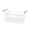 Wadiga Égouttoir à Vaisselle En Métal Blanc Et Poignées -Maisons Du Monde Boutique egouttoir a vaisselle en metal blanc et poignees