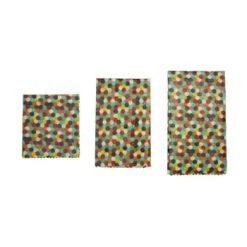 KIKKERLAND Enveloppes Réutilisables à La Cire D'abeille Noires -Maisons Du Monde Boutique enveloppes reutilisables a la cire d abeille multicolores bee wrap 1