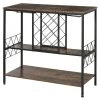 HOMCOM Étagère Porte Bouteilles Style Industriel -Maisons Du Monde Boutique etagere porte bouteilles style industriel