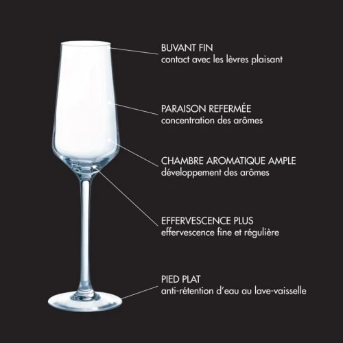 Couzon Flûte à Champagne 23cl - Lot De 4 4 Couzon Flûte à Champagne 23cl - Lot De 4 – Image 2