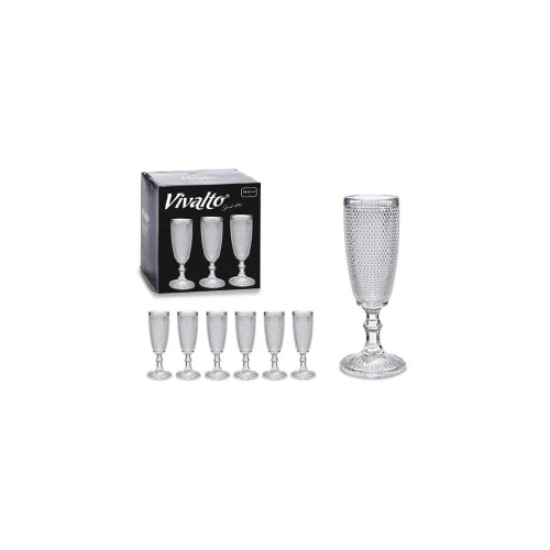 Wadiga Flûte à Champagne En Verre 18cl - Lot De 6 4 Wadiga Flûte à Champagne En Verre 18cl - Lot De 6 – Image 2