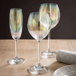 Maisons Du Monde Flûte à Champagne En Verre ARC EN CIEL - Lot De 6 -Maisons Du Monde Boutique flute a champagne en verre arc en ciel 1000 7 7 84010114 3