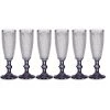 Wadiga Flûtes à Champagne Pieds Anthracite 18cl - Lot De 6 1 Wadiga Flûtes à Champagne Pieds Anthracite 18cl - Lot De 6 -Maisons Du Monde Boutique flutes a champagne pieds anthracite 18cl lot de 6