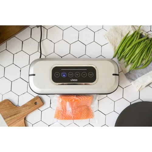 Livoo Appareil De Mise Sous Vide 85W En Plastique Gris 7 Livoo Appareil De Mise Sous Vide 85W En Plastique Gris – Image 5