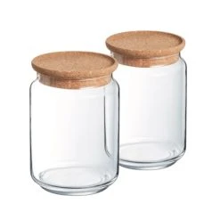 Luminarc Lot De 2 Pots De Conservation 1L